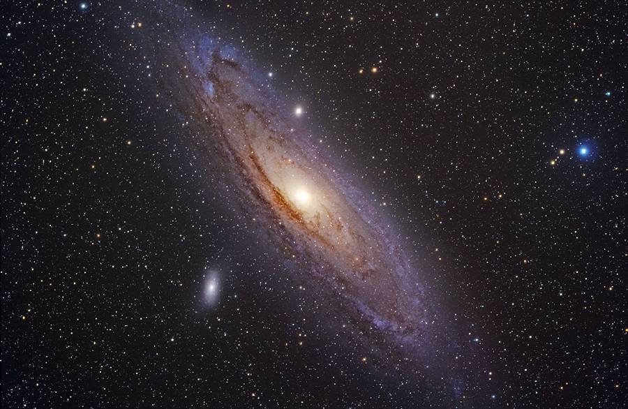 Andromeda galaxy is visible to the eye