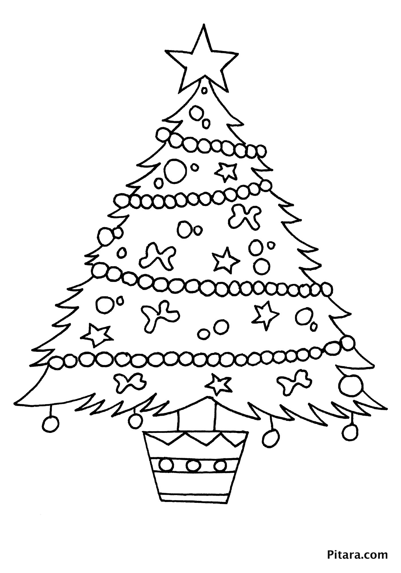 Christmas Coloring Pages For Kids Pitara Kids Network