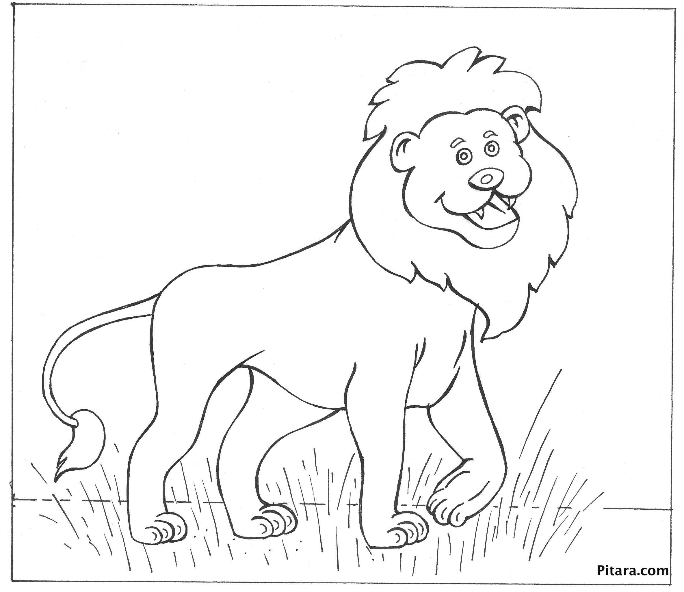Download Wild Animals Coloring Pages | Pitara Kids Network