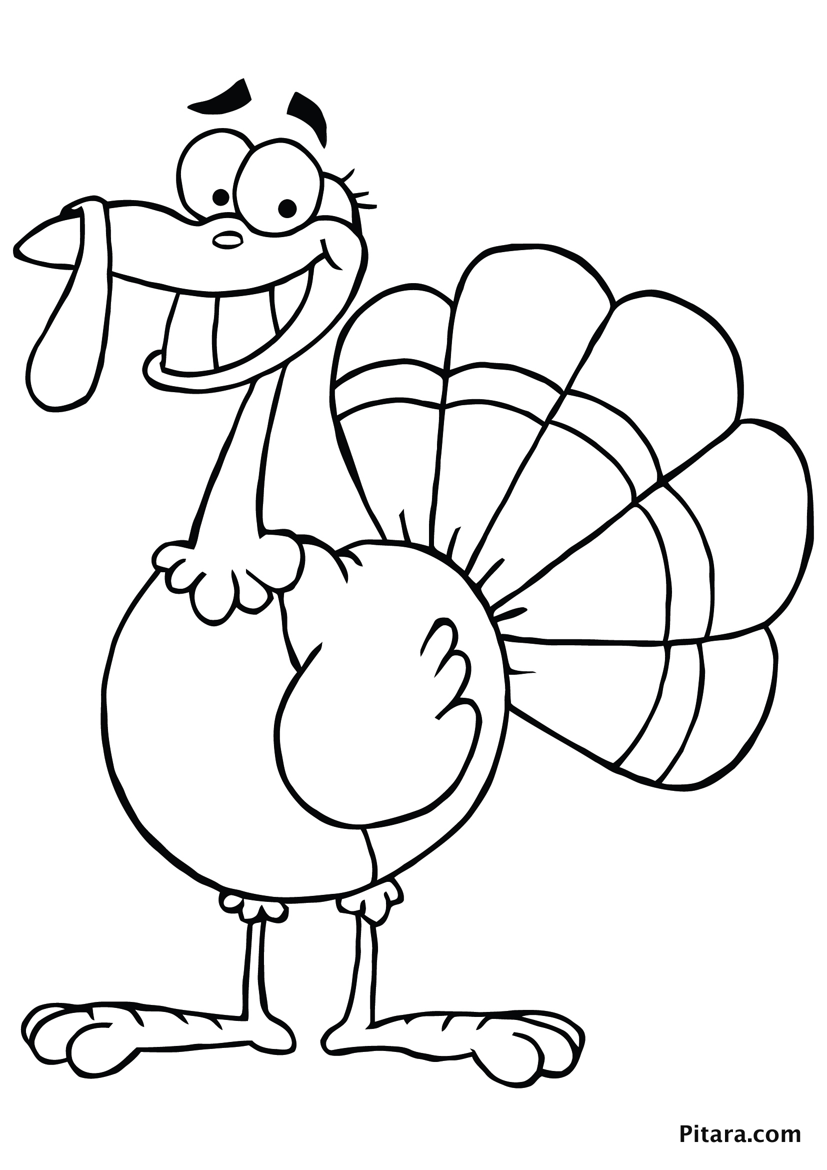 Download Turkey Coloring Pages for Kids | Pitara Kids Network