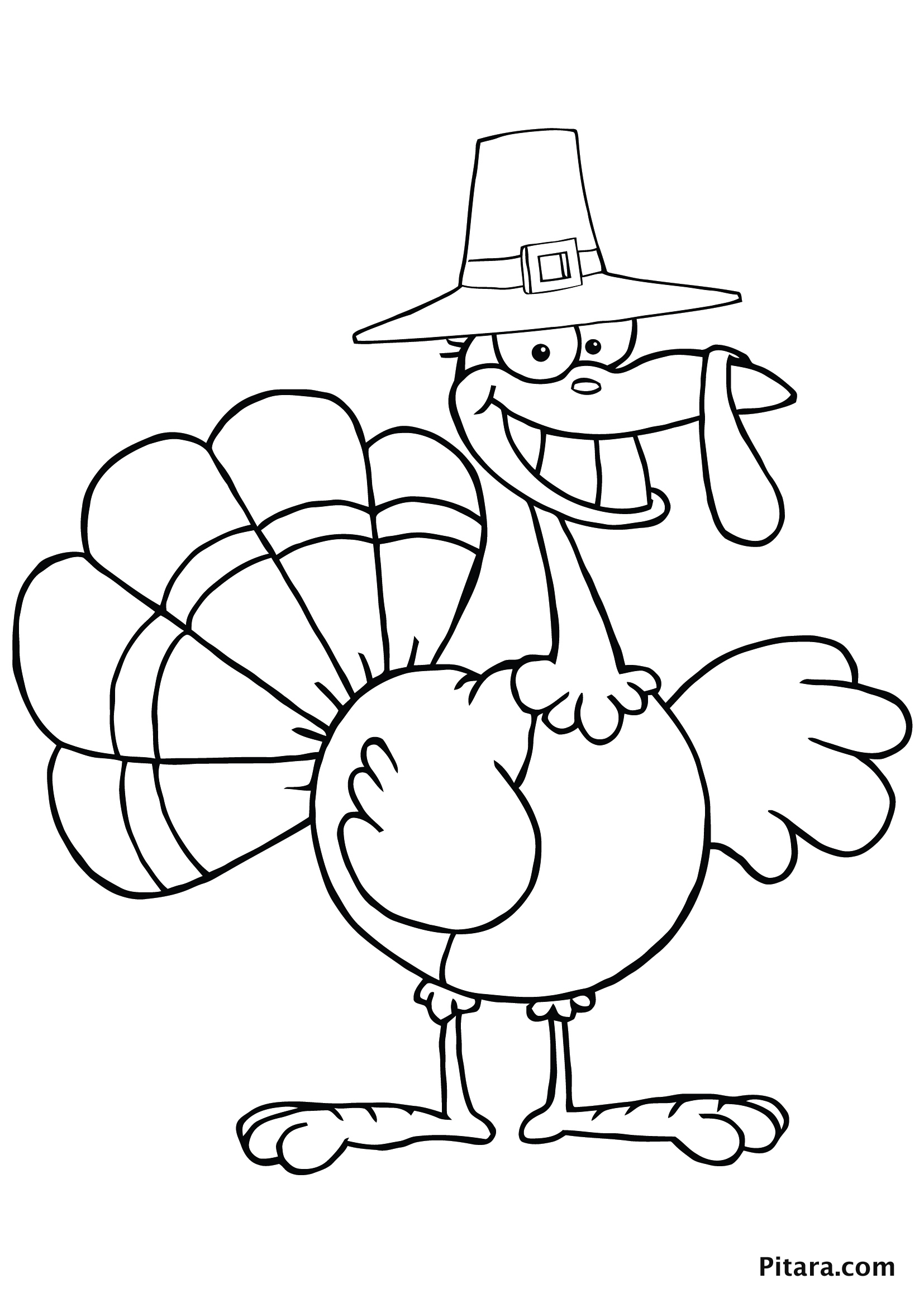 Download Turkey Coloring Pages for Kids | Pitara Kids Network
